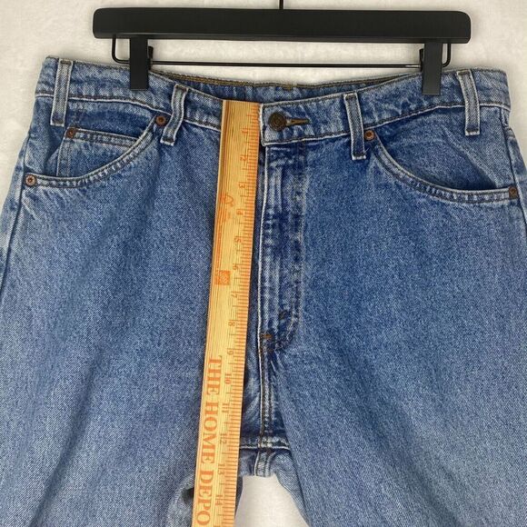 Vintage 90s Levis 550 Jeans Mens Size 36x34 Straight Leg Relaxed Fit Orange Tab - Picture 13 of 16